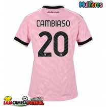 Camisa de Futebol Juventus Andrea Cambiaso #20 Equipamento Secundário Mulheres 2026-27 Manga Curta
